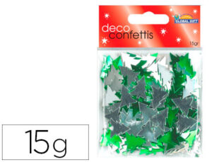 Confeti decoracion motivos navideños blister de 15 g